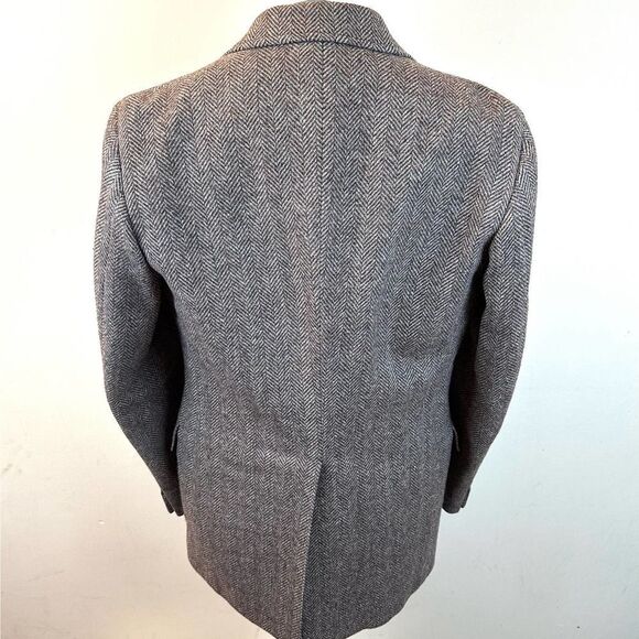 Pendleton Herringbone Brown Virgin Wool Blazer‎ Jacket Men’s 42 L - Picture 3 of 11